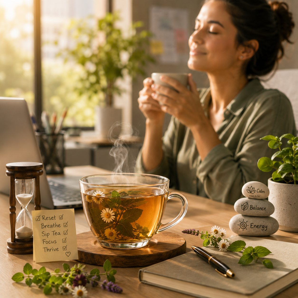 Workplace Stress Hacks: How Herbal Teas Can Be Your 3 PM Reset
