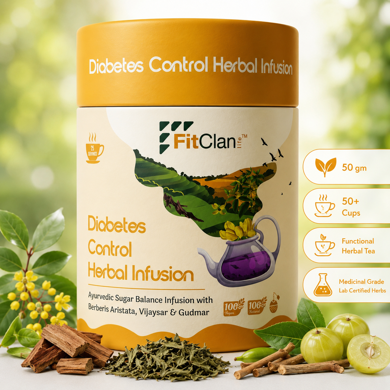 Diabetes Control Herbal Tea - 50gm
