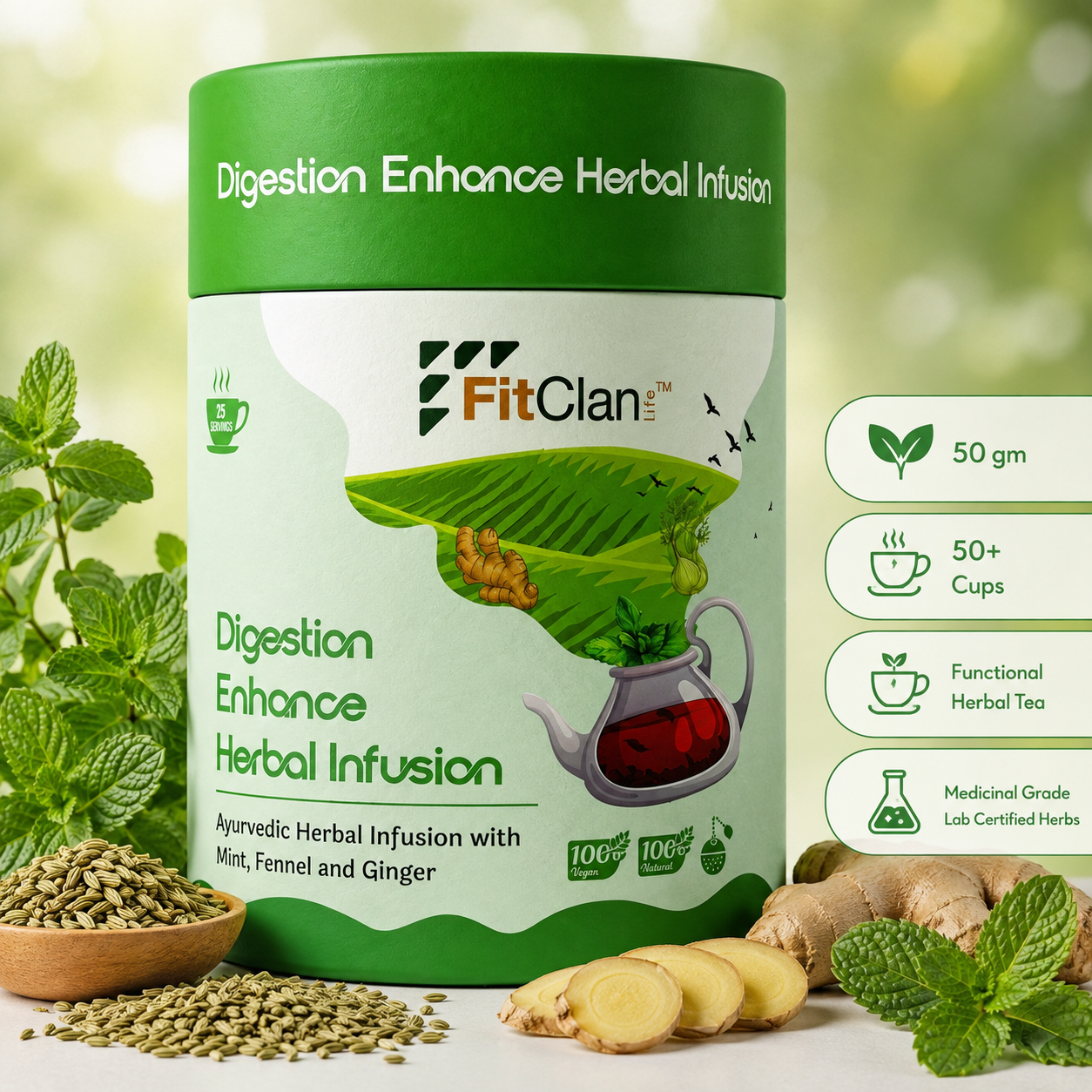 Digestion Enhance Herbal Tea - 50 gm