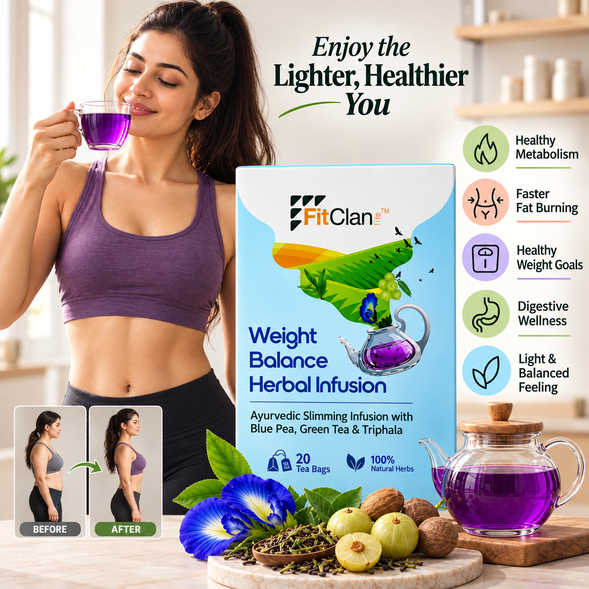 Weight Balance Herbal Tea - 20 Tea Bags