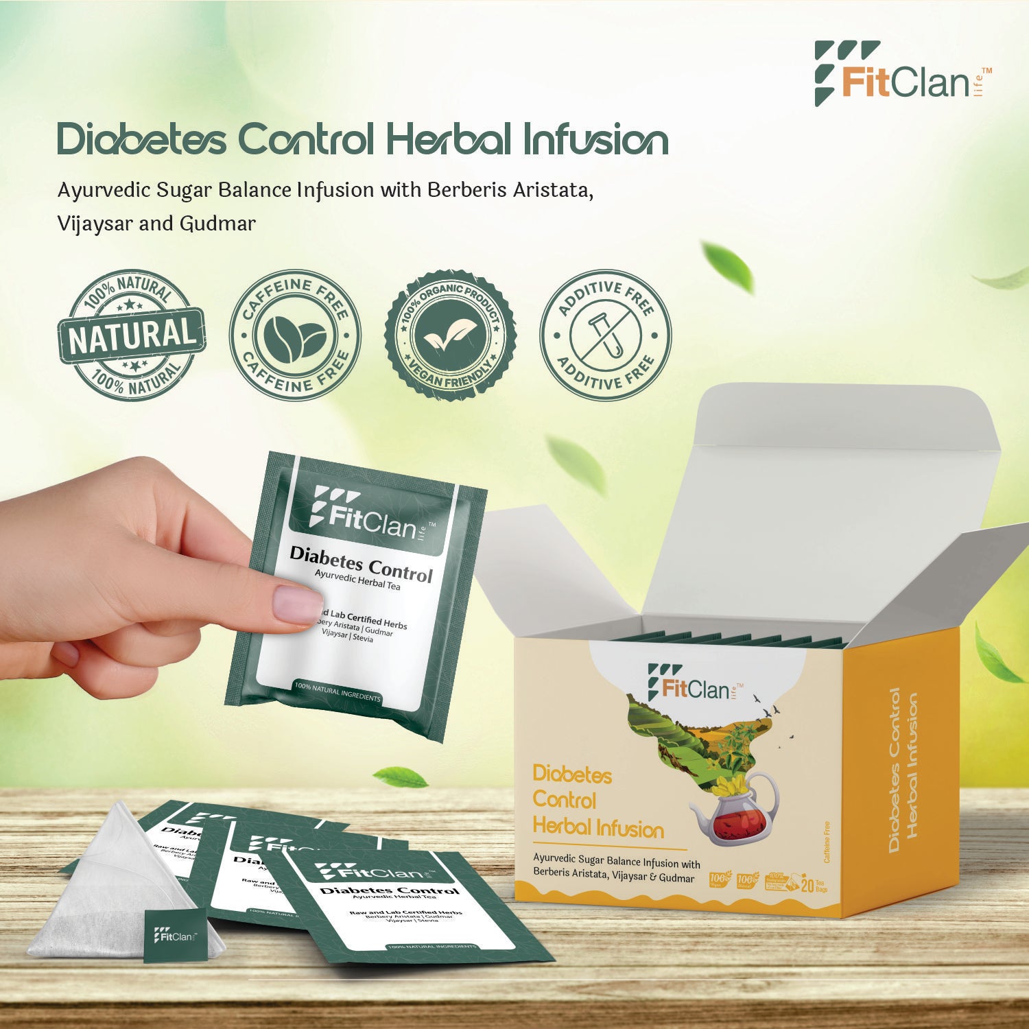 Diabetes Control Herbal Tea - 20 Tea Bags