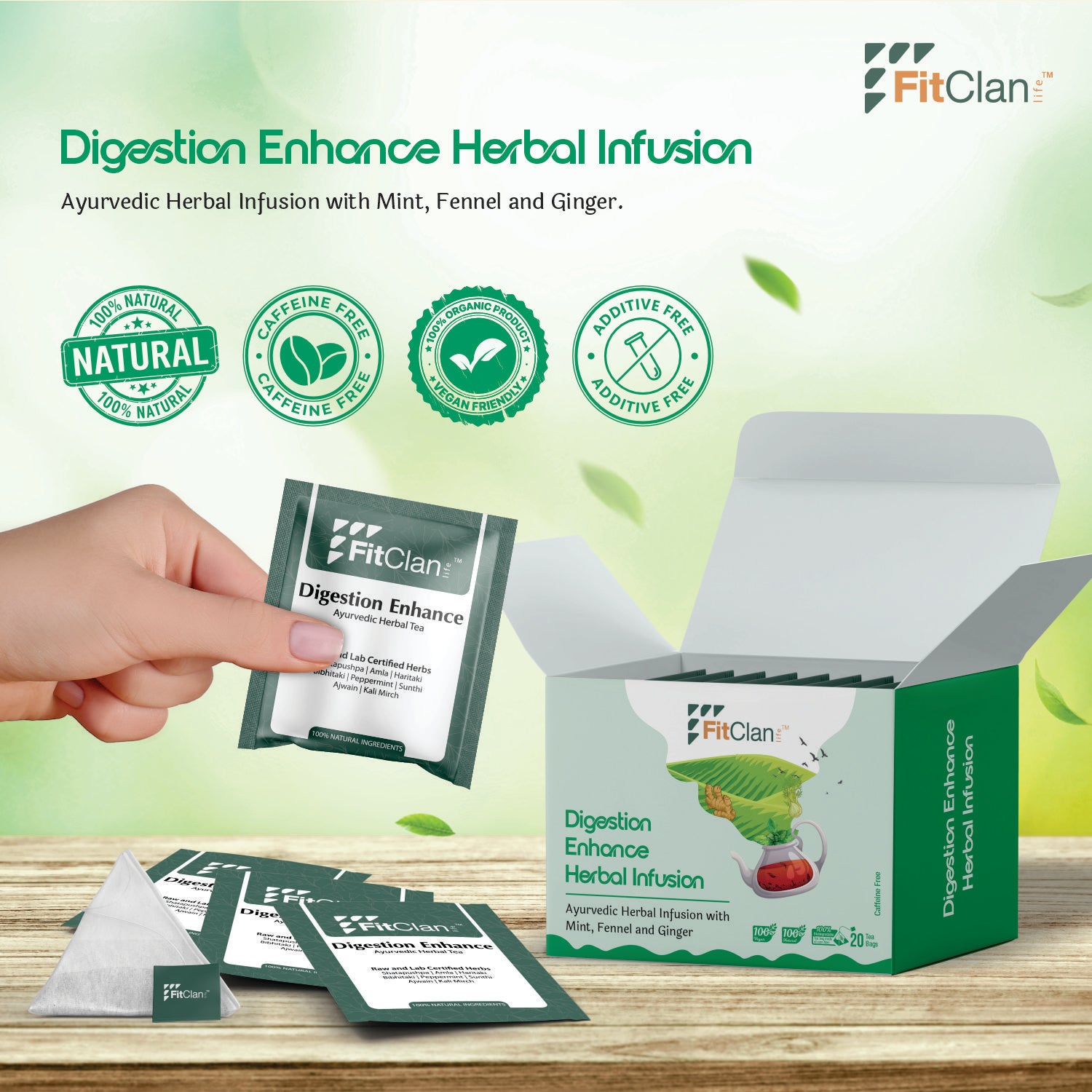 Digestion Enhance Herbal Tea - 20 Tea Bags