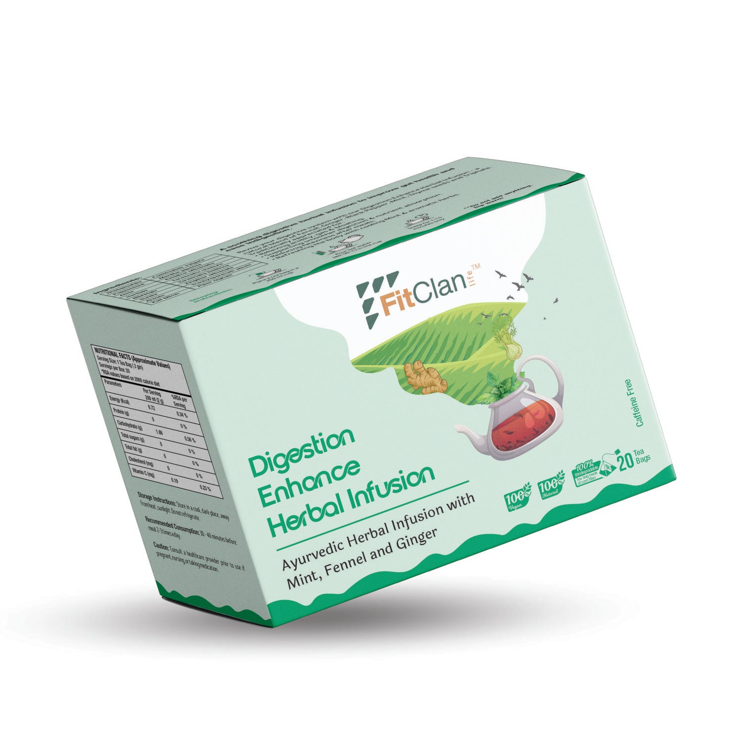 Digestion Enhance Herbal Tea - 20 Tea Bags