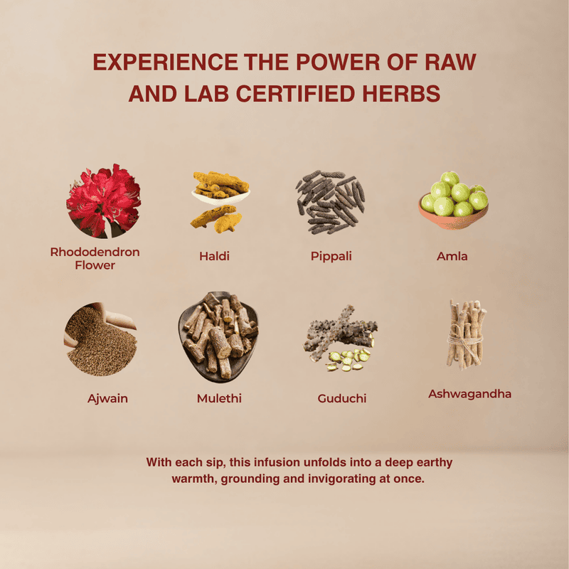 Immunity Boosting Herbal Tea | Ayurvedic Blend with Amla, Ashwagandha & Turmeric