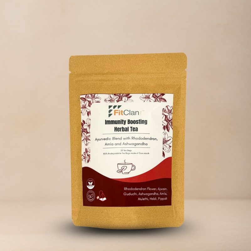 Immunity Boosting Herbal Tea | Ayurvedic Blend with Amla, Ashwagandha & Turmeric