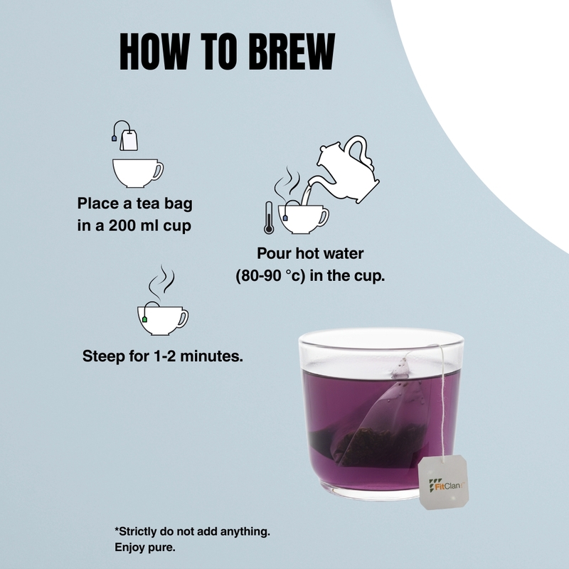 Weight Balance Herbal Tea | Ayurvedic Slimming Tea with Green Tea, Blue Pea & Triphala